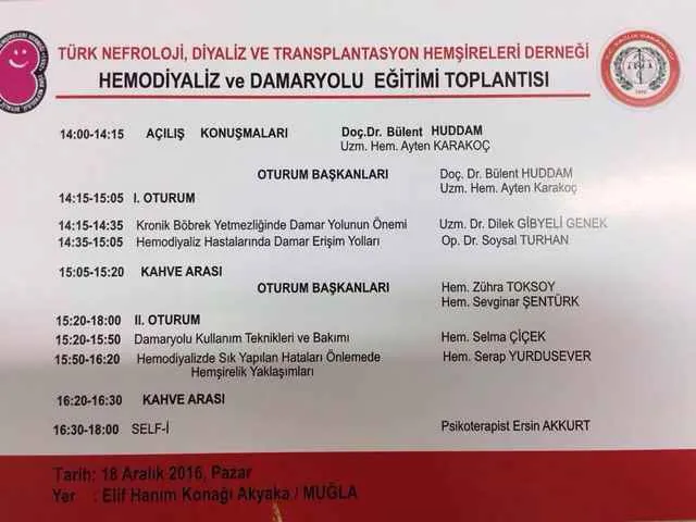Türk Nefroloji, Diyaliz veTransplantasyon Hemşireleri Derneği n