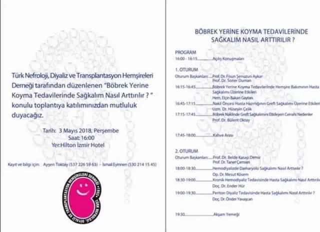 Türk Nefroloji, Diyaliz veTransplantasyon Hemşireleri Derneği n