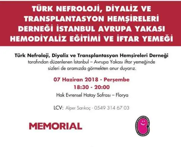 Türk Nefroloji, Diyaliz veTransplantasyon Hemşireleri Derneği n