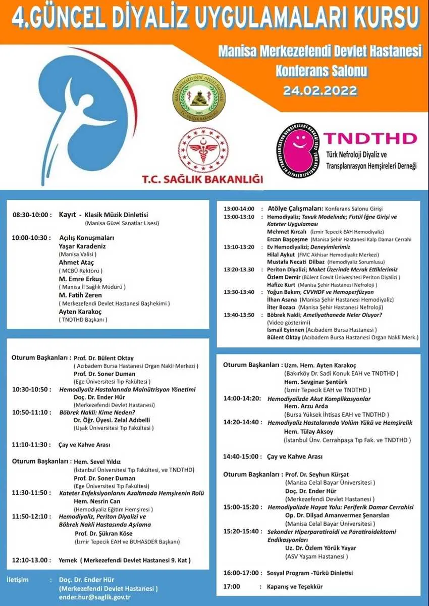 4.Güncel Diyaliz Uygulamaları Kursu