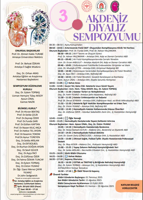 3. Akdeni̇z Di̇yali̇z Sempozyumu